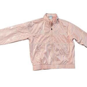 Umbro Lightweight Windbreaker Rain Track Jacket Hooded‎ Lined Retro Pink L